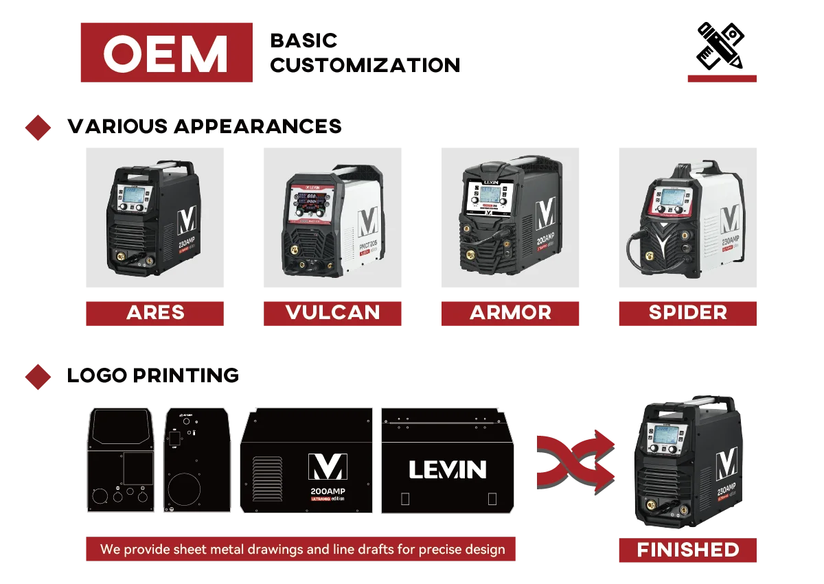 Tig Welder Machine - MSLEVIN OEM ODM XTRAMIG 시너지 IGBT